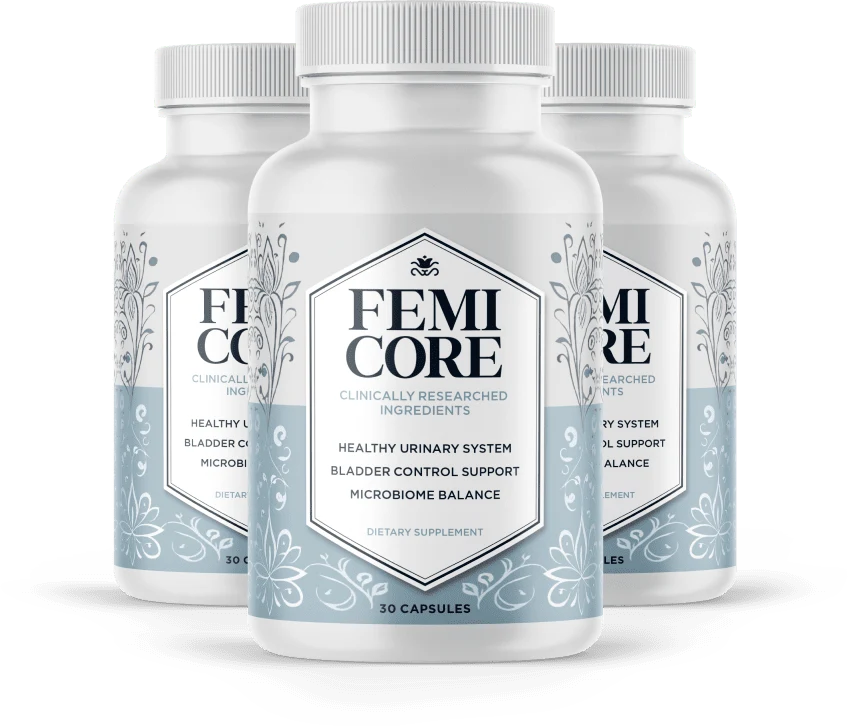 FemiCore bottles - natural bladder control supplement for women