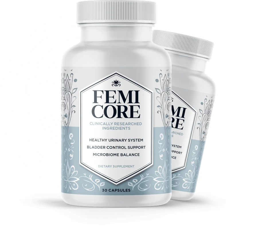 FemiCore capsules for healthy urinary system, bladder control support and microbiome balance
